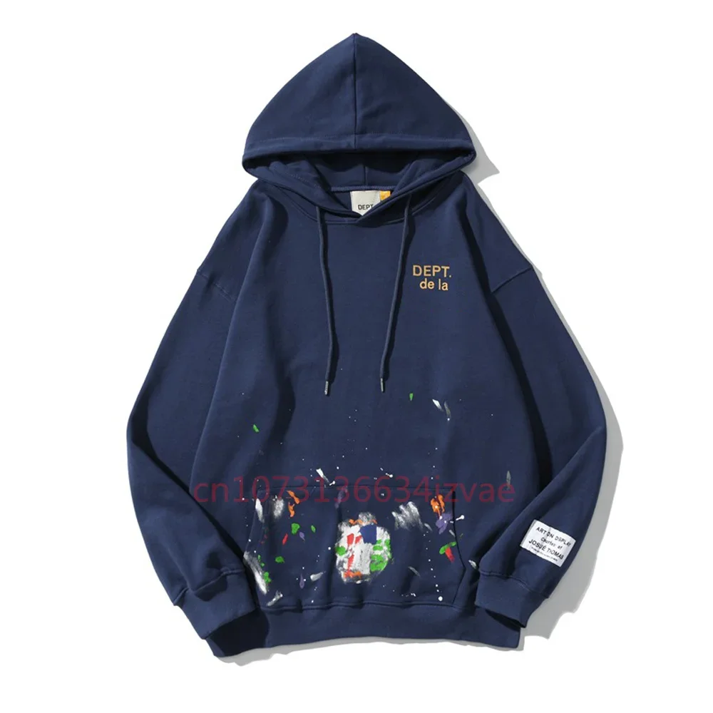 DEPT Fashion Hoodies for Men and Women Letter Print Hoodie Autumn Winter Long-sleeved Pullover Couple Casual Sweatshirts
