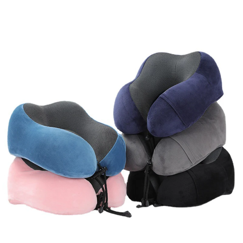 

U Shaped Memory Foam Neck Pillows Soft Travel Pillow Massage Neck Pillow Sleeping Airplane Pillow Cervical Healthcare Bedding