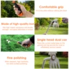 Weed Puller Tool 5.7in Uprooting Weeding Tool Gardening with 4 Teeth Multifunctional Hand Weed Remover Tool for Yard Farm Garden 6