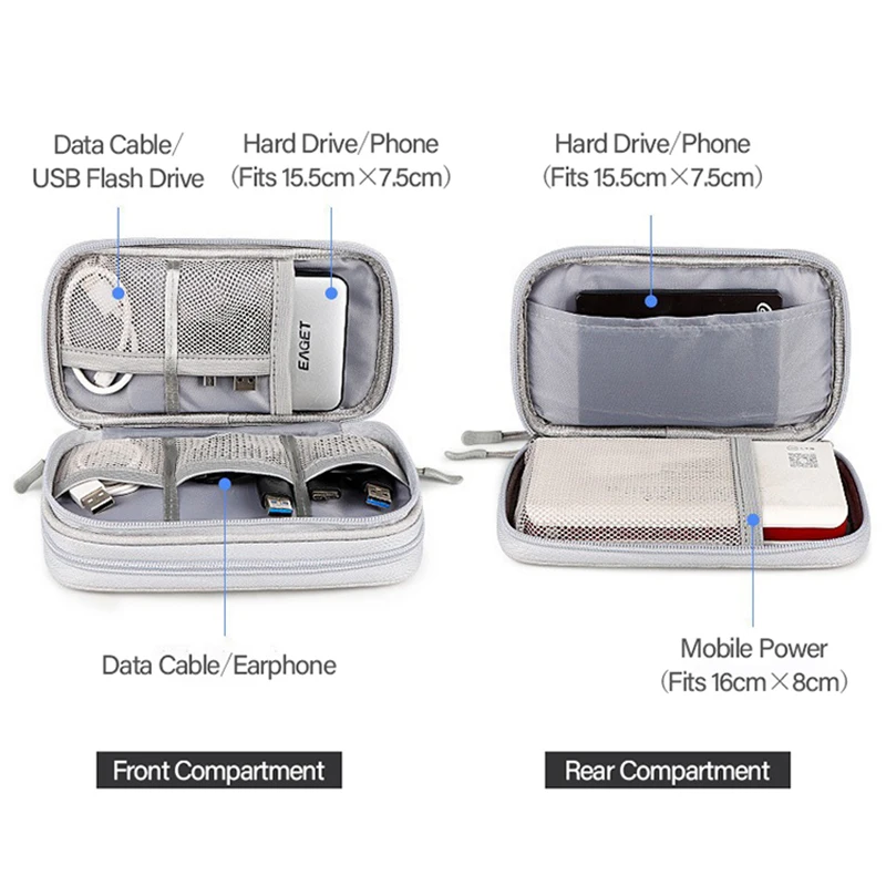 Borsa da viaggio Custodia portaoggetti Organizzatore portatile in filo Borsa con cerniera Accessori per le vacanze Viaggio da viaggio Indispensabile - immagine 3