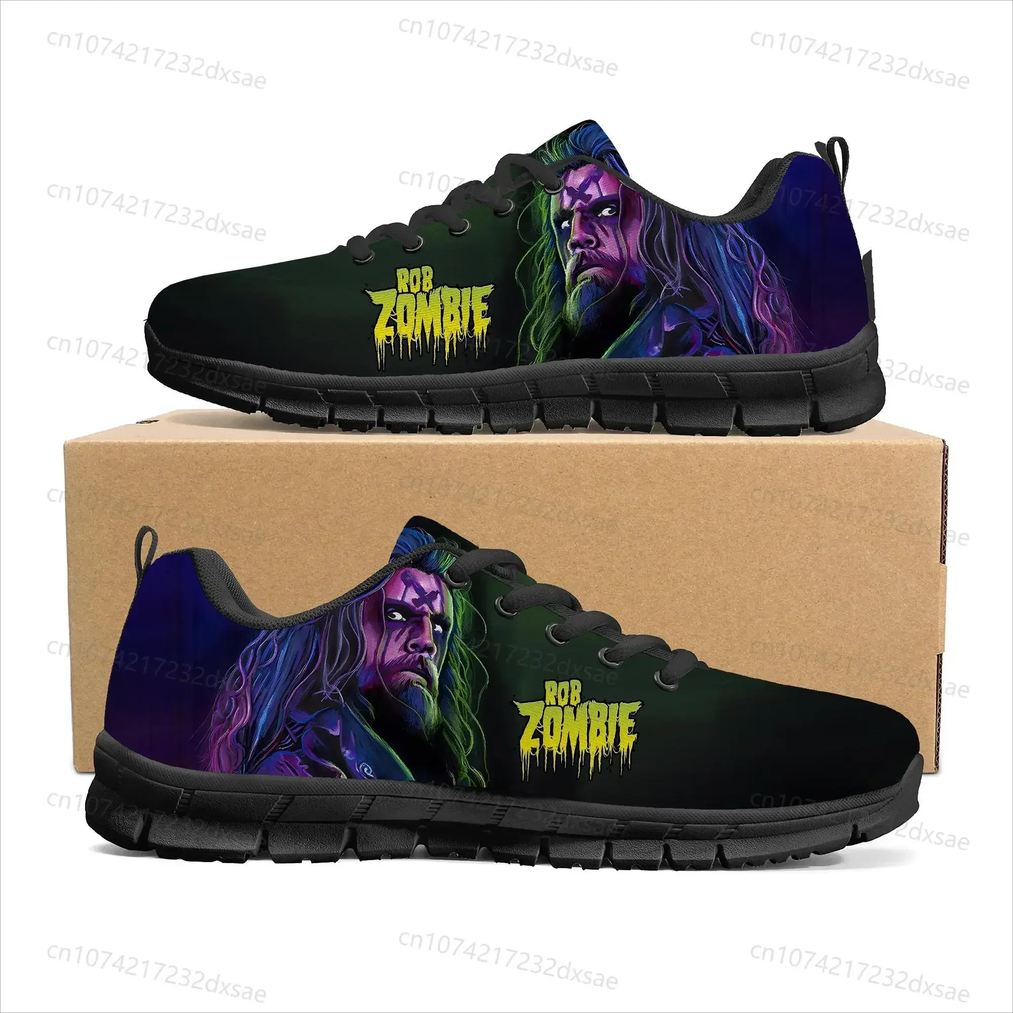 Rock Singer Rob Zombie Sports Shoes Mens Womens Teenager Kids Children Sneakers Casual Custom Shoes High Quality Couple Shoes