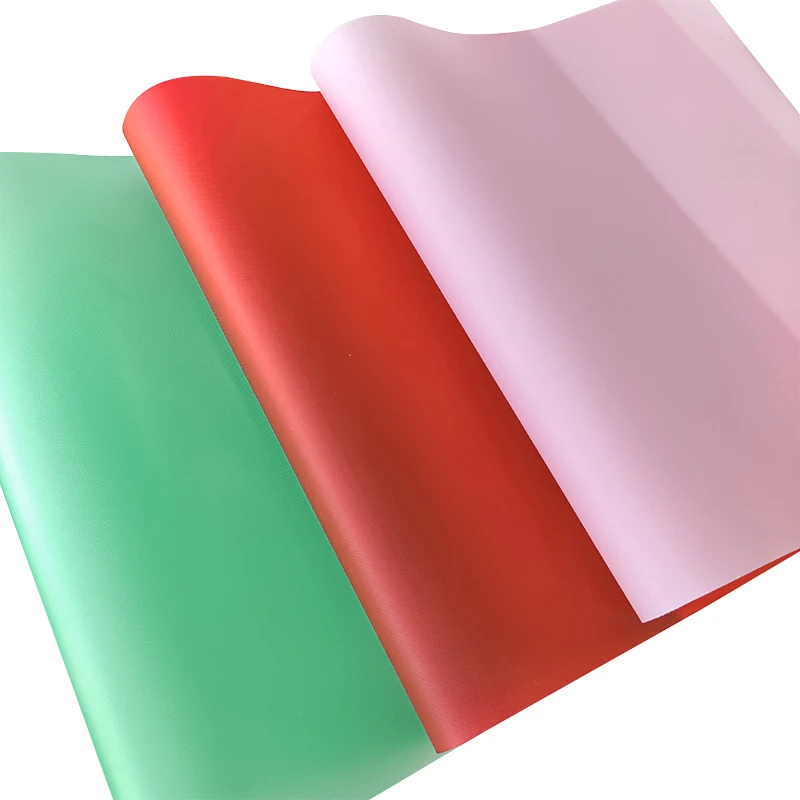 Colourful Weave Texture Pvc Vinyl Fabrics Transparent Faux Leather For