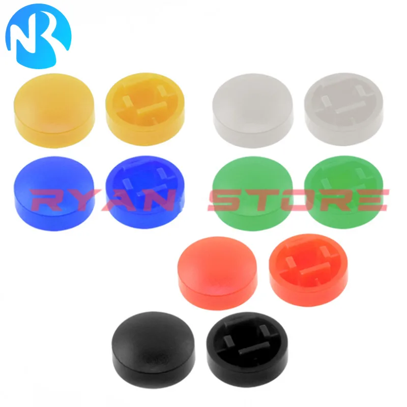 5x Farbige Tastkappen – Für 12x12x7,3 Mm Taster, Wählbare Farben, Ideal Für Elektronik-Projekte
