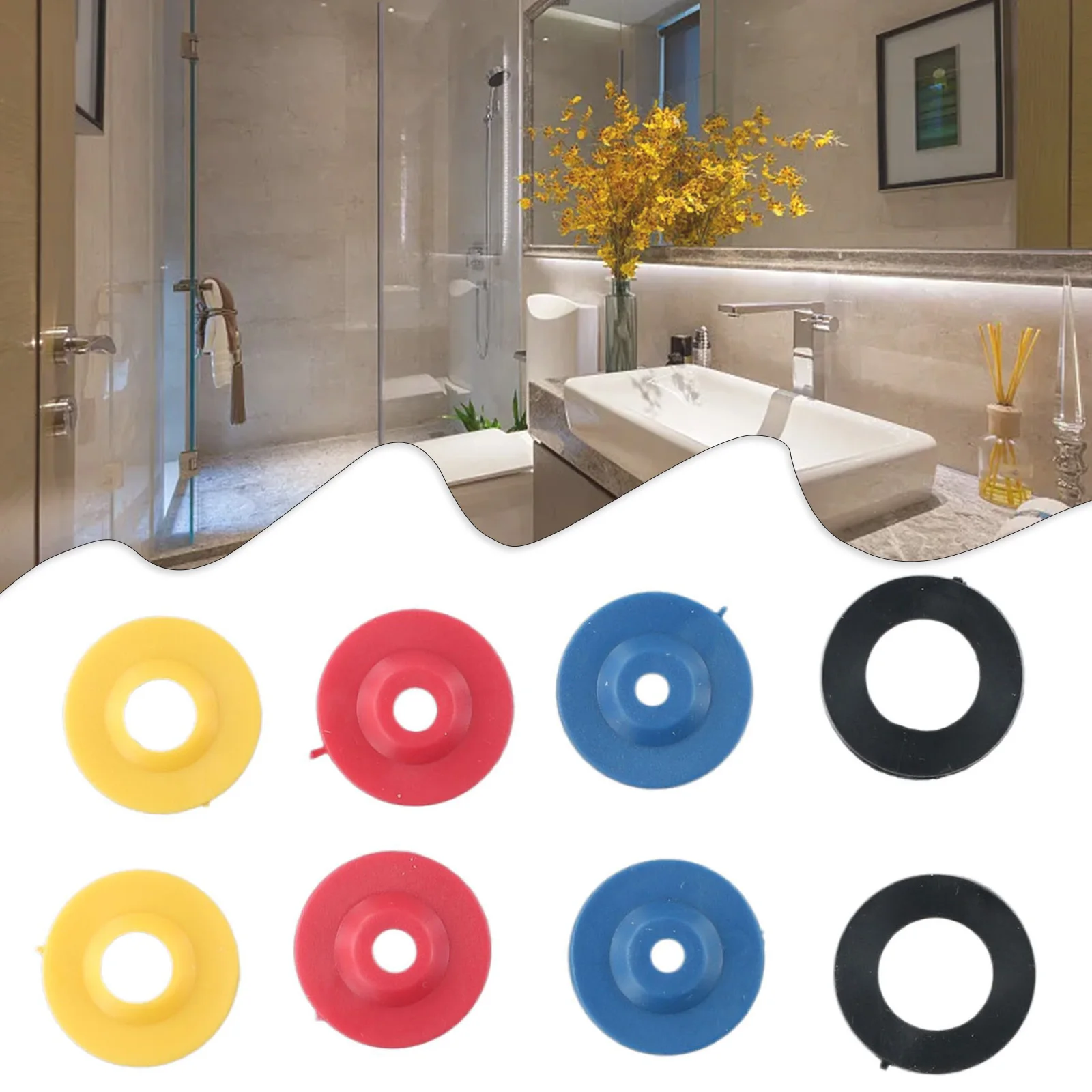 

For Shower Taps Flow Limiter Bathtubs Parts Home Water Saving 11 L/min 5 7 8pcs/set Adjustable Hose Restrictor
