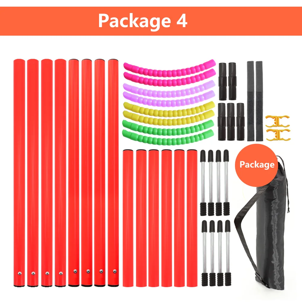 Dog Agility Training Equipment Outdoor Portable Dog Obstacle Training Set Dogs Jumping Running Stake Sports Stakes Pole Supplies