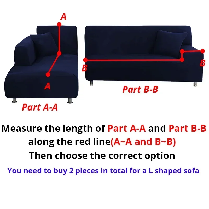 Solid Colors Sofa Cover Multi-color Spandex Fabric Sofacovers Soft Adjustable Elastic Sofa Seat Case for Dining Room 1/2/3/4 sofa cover