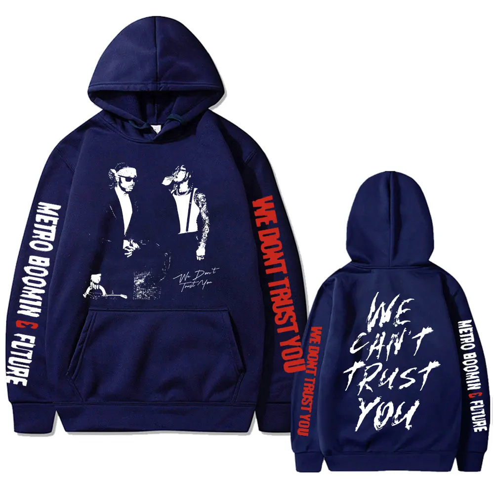Rapper Future Metro Boomin 2024 New Hip Hop Album We Don't Trust You Graphic Hoodie Men Women Casual Fleece Oversized Sweatshirt