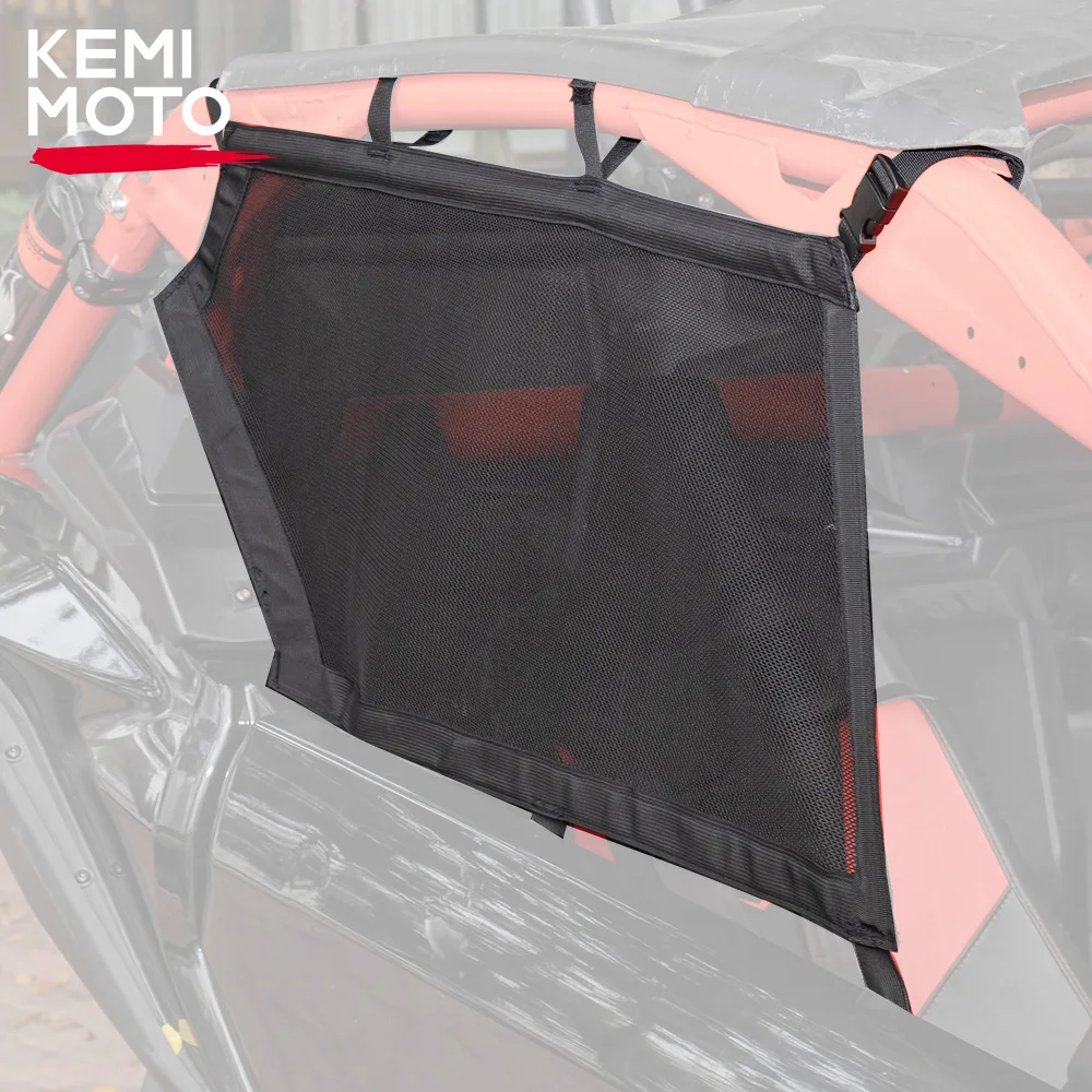 KEMIMOTO UTV Pair Left Right Window Nets Safety Protective Net for Can-Am Maverick X3 RR R 4x4 XRC XMR Turbo DPS 2017-2024 large window protective mask safety grinding welding mask transparent household welding protective equipment