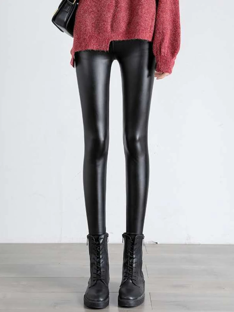 BlackPressureCasual High Elastic Thicken Ultra Warm Pants Leggings QX82504 Style