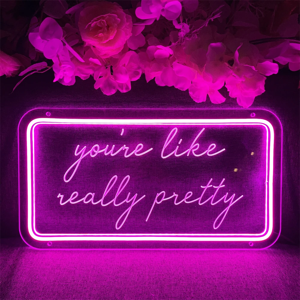 LED Lights Custom Carving Neon Sign For Home Bedroom Wall Decor You are