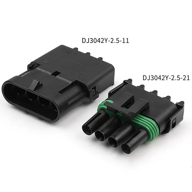 4Pin 2.5mm GM Automotive Weather Pack Waterproof Connector Male Female Plug Socket DJ3042Y-2.5-11/21  For GM 2