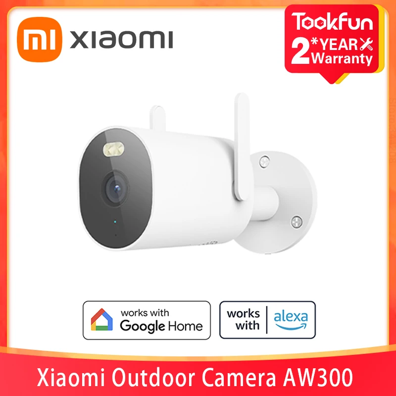 

Глобальная версия Xiaomi наружная камера AW300, полноцветное ночное видение, 2K, Full-HD, голосовое переговорное устройство в реальном времени, звуковое и визуальное предупреждение