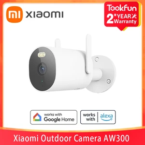 Global Version Xiaomi Outdoor Camera AW300 Full-Color Night Vision 2K Full-HD Real-Time Voice Intercom Sound And Visual Warning