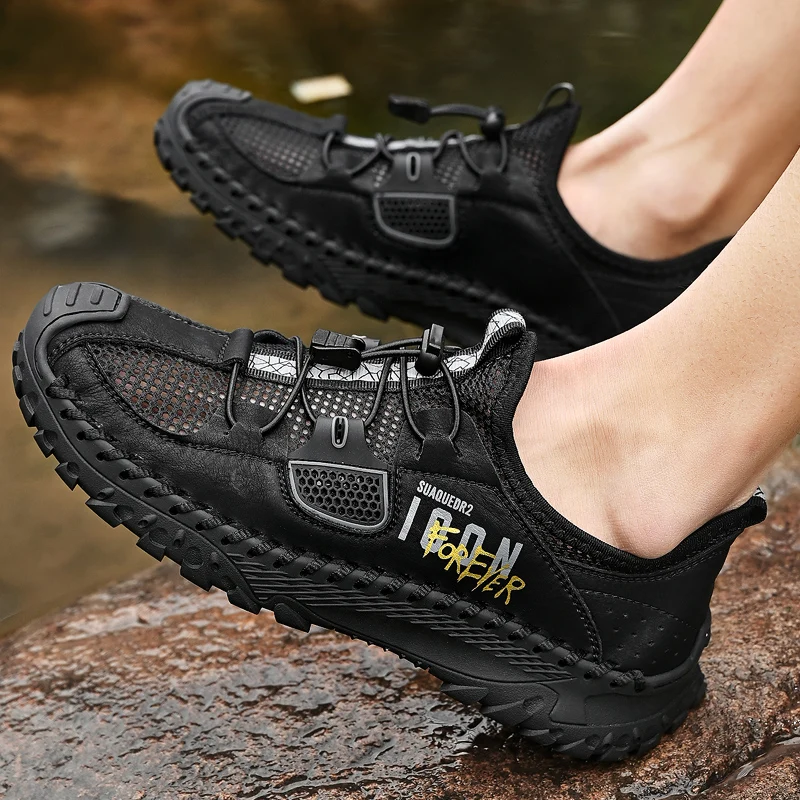 2024 New fashion casual shoes Breathable comfortable sports outdoor walking wear-resistant men's walking shoes