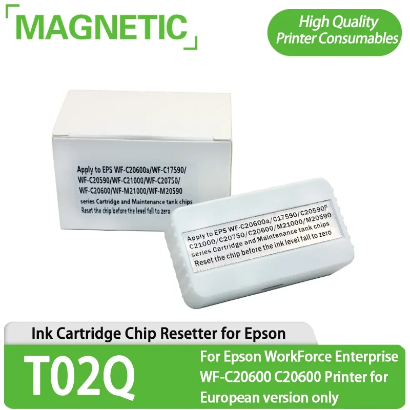 

Совместим с T02Q, картридж с чернилами, чип сбрасыватель для принтера Epson main Enterprise WF-C20600 C20600