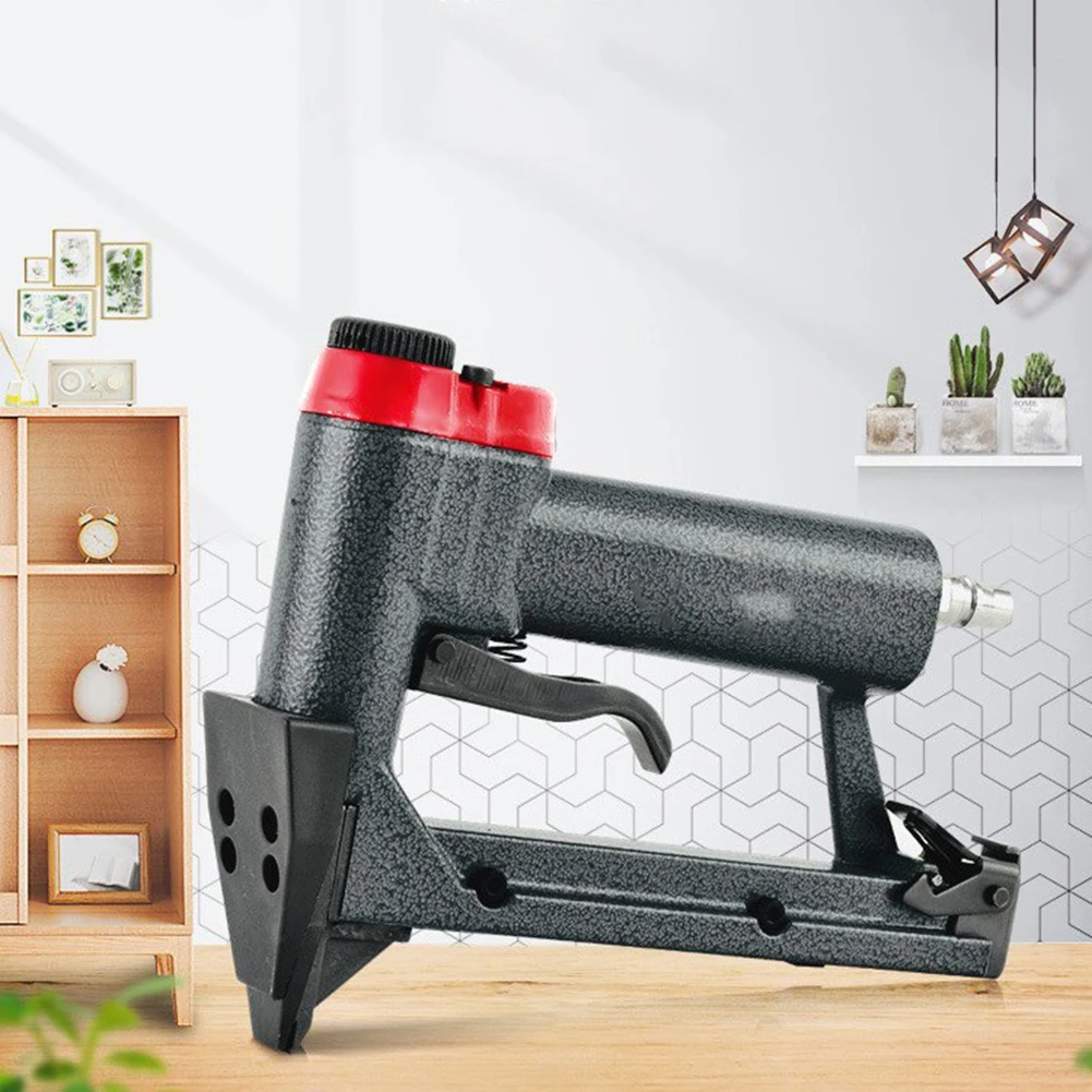 조정 가능한 배기 공압 스테이플러 공압 스테이플러 사진 프레임 도구 깨끗한 공기 흐름 제어 효율적인 작동