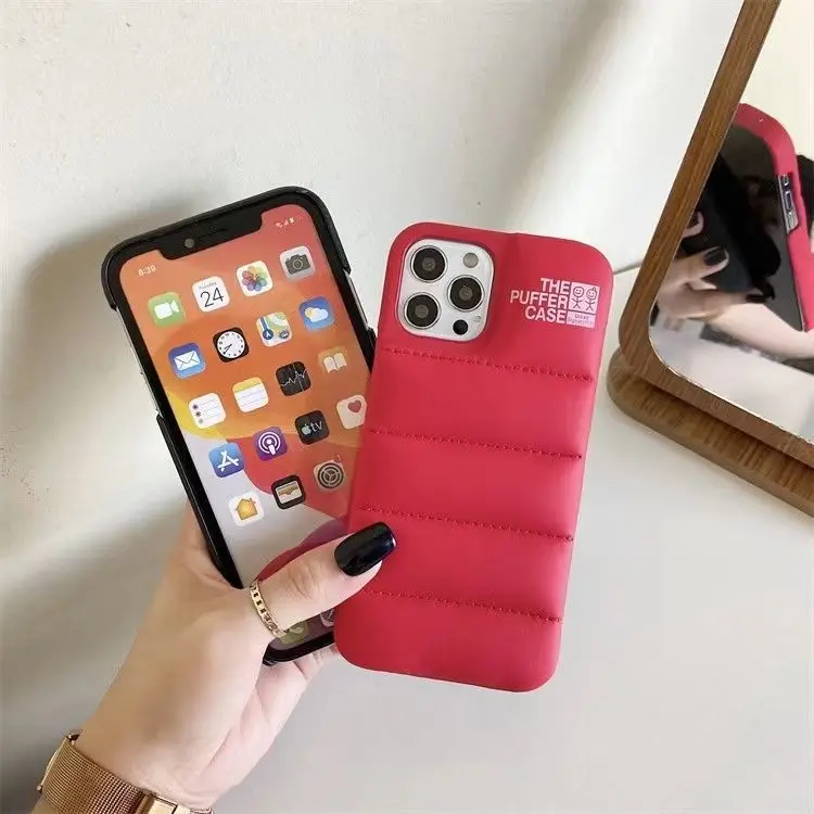 Down Jacket Phone Case For iPhone 11 12 13 14 15 Pro Max X