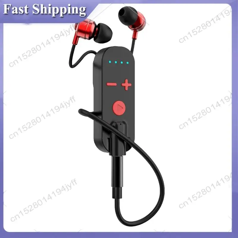 -ABDH Bluetooth 이어폰 무선 오디오 수신기 어댑터 ANC+ENC 소음 차단 게임/음악/통화 Hifi 스테레오 AUX 마이크