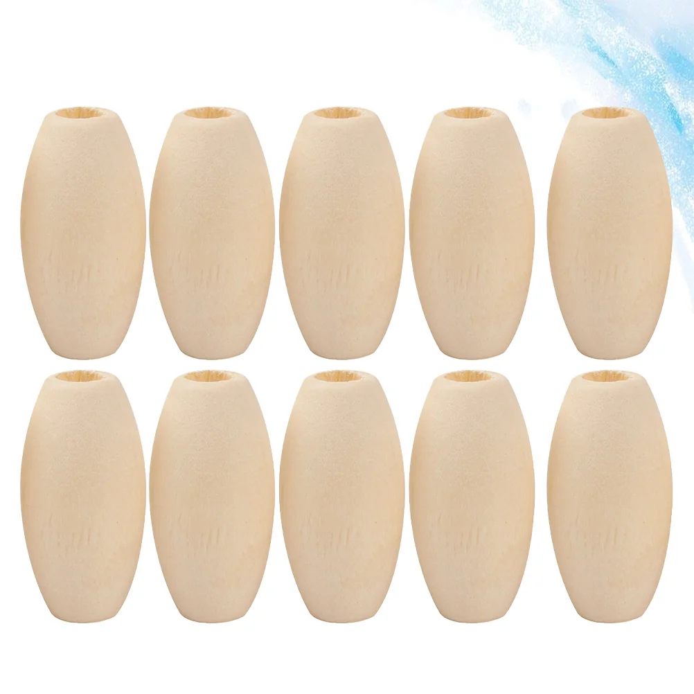 

100 PCS Wooden Beading Material Jewelry Making Rosary Beads Small Grain Bamboo DIY Craft Crafts