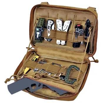 Molle 밀리터리 파우치 백, 의료 EMT 전술 야외 비상 팩, 캠핑 사냥 액세서리, 유틸리티 멀티 툴 키트, EDC 가방