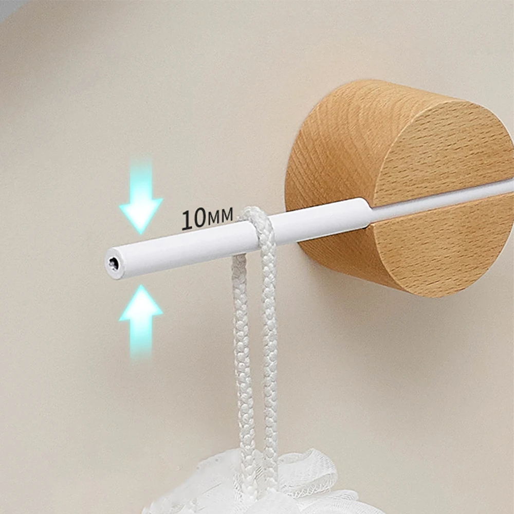 Towel Rack 40/50cm Movable Towel Rod Rack Hanger Bath Towel Holder Wall Hanging Bars Aluminium Bathroom Shelf Kitchen Storage Rack