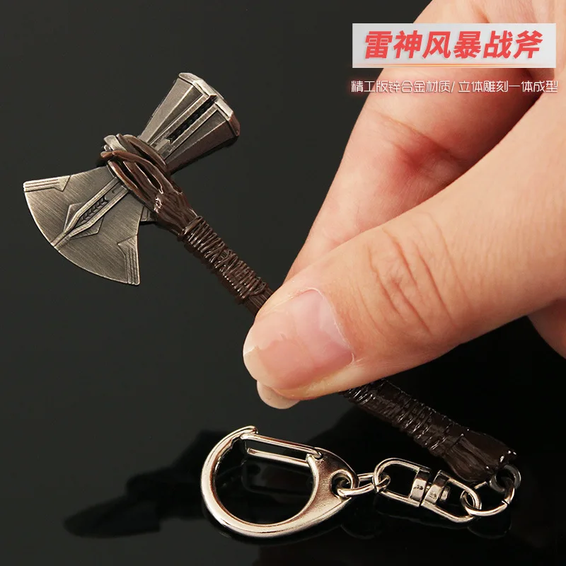 Thor's Hammer TheAvengers Quake Stormbreaker Kids Boys Anime Keychain Mjolnir Weapon Halloween Katana Samurai Swords Gift Toys 5
