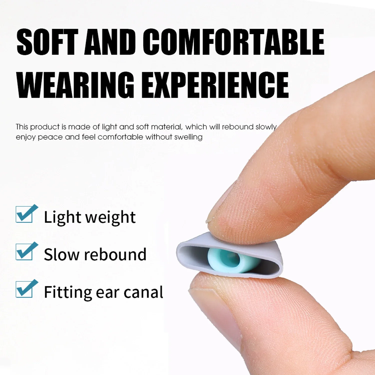 1/4Pairs Memory Foam Repalcement Earplugs For SONY Earphone Sony WF-1000XM5 Noise Cancelling Anti Drop Eartips Ear Buds