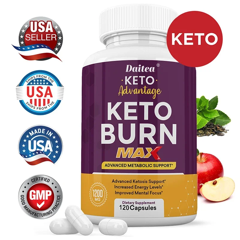 Fat Burning Weight Loss Keto Capsules-Metabolism, Healthy Weight Management, Appetite Suppression, Energy, Muscle Mass