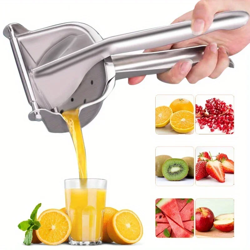 Multifunctional Lemon Juicer, Hand Press Manual Juicer, Metal Manual Fruit Squeezer, Citrus Squeezer, Kitchen Stuff, Gadgets