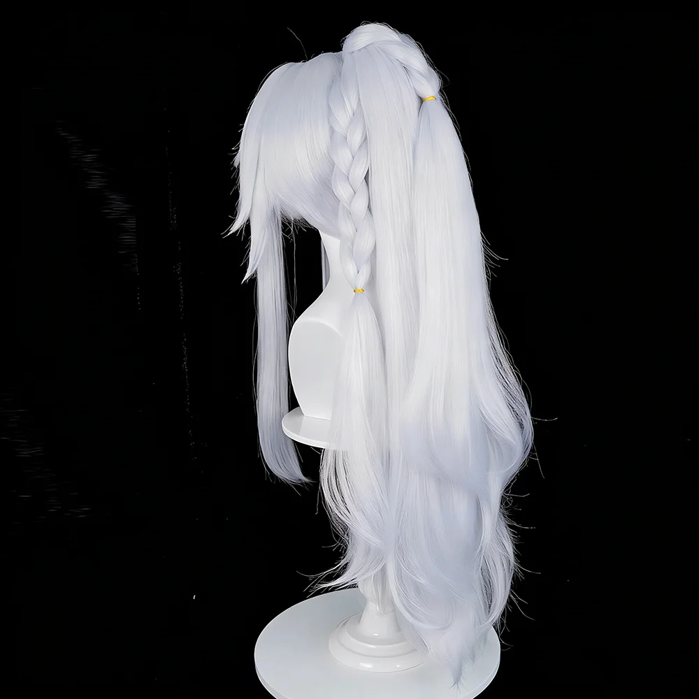 Genshin Impact-Inspired Long Ponytail Synthetic Wig for Cosplay Events