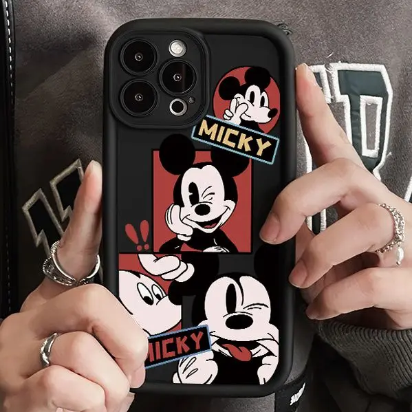 Custodia Per Telefono Disney Mickey Trendy Per Iphone15 14 12 11 13Pro Max Plus Mini X Xs Max Xr7 Plus Custodia Morbida Antiurto Sky Eye Ladder