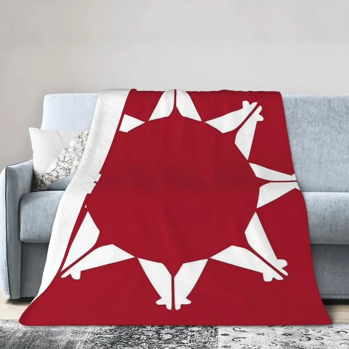 

Flannel Throw Blanket Oglala Lakota Sioux Flag Blankets Bedding Warm Plush Blanket for Bed Living room Picnic Travel Home Sofa