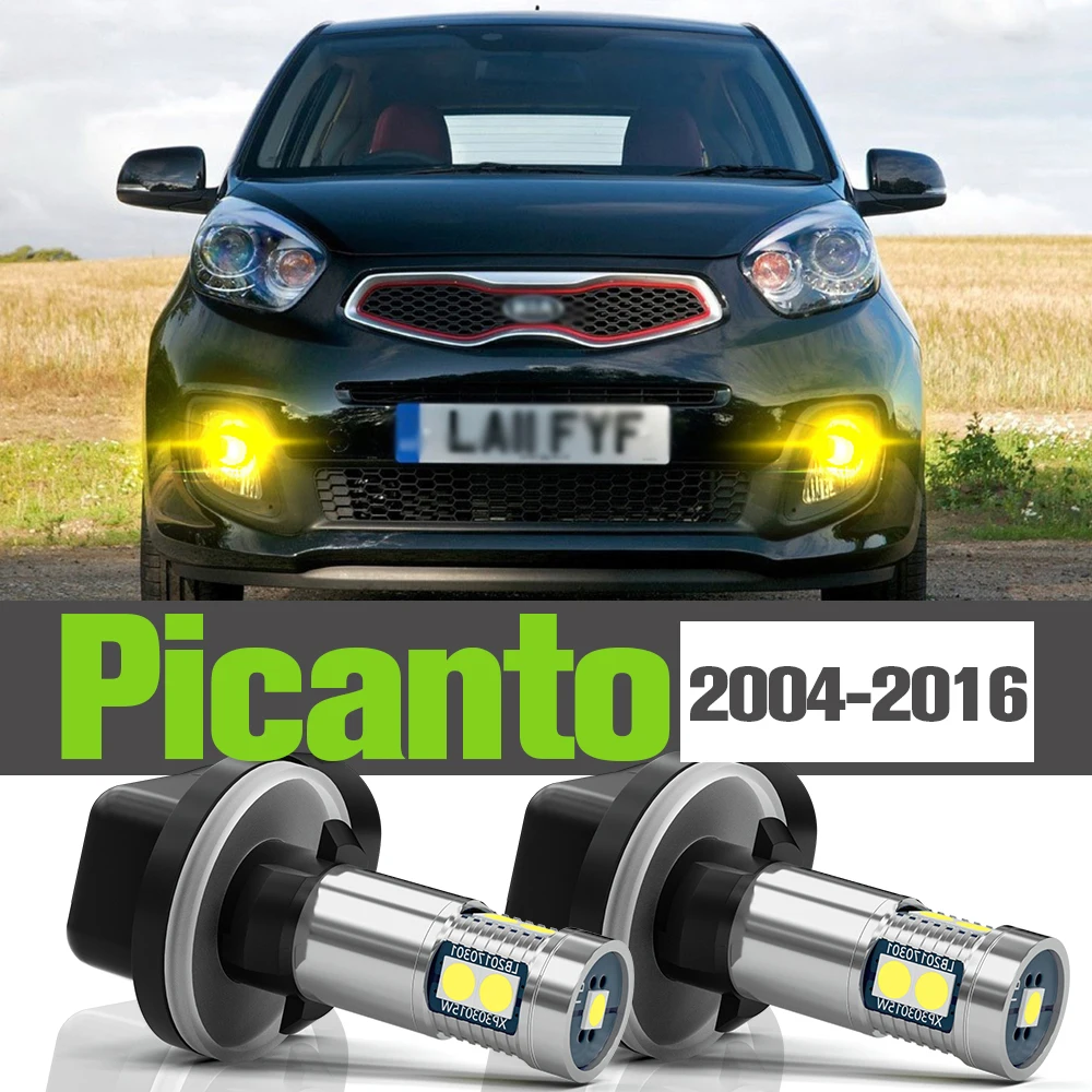 2x LED Fog Light Accessories Lamp For Kia Picanto 20042016 2005 2006