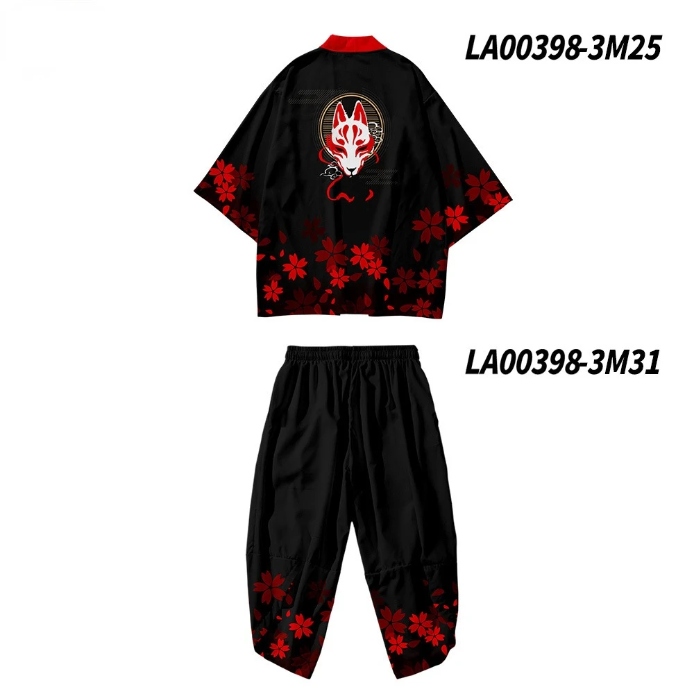 Japanese Kimono Japanese Kimono Cardigan Plus Size Asian Style Kimono Pant Set