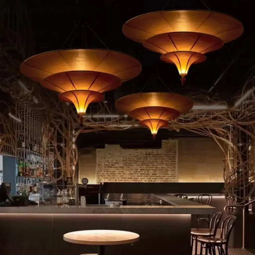 Pendant Lights Chandelier Vintage Bar Counter Dining Room Iron Art Restaurant Living Room Lighting Hot Pot Venue Private Club