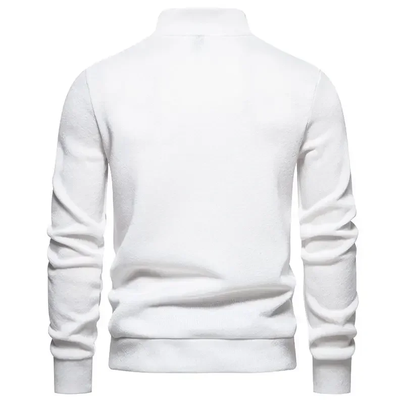 Description Picture 5 of itemAutumn And Winter New American Vintage Men's Sweater Button High Collar Men's Knitwear Coat Bottom