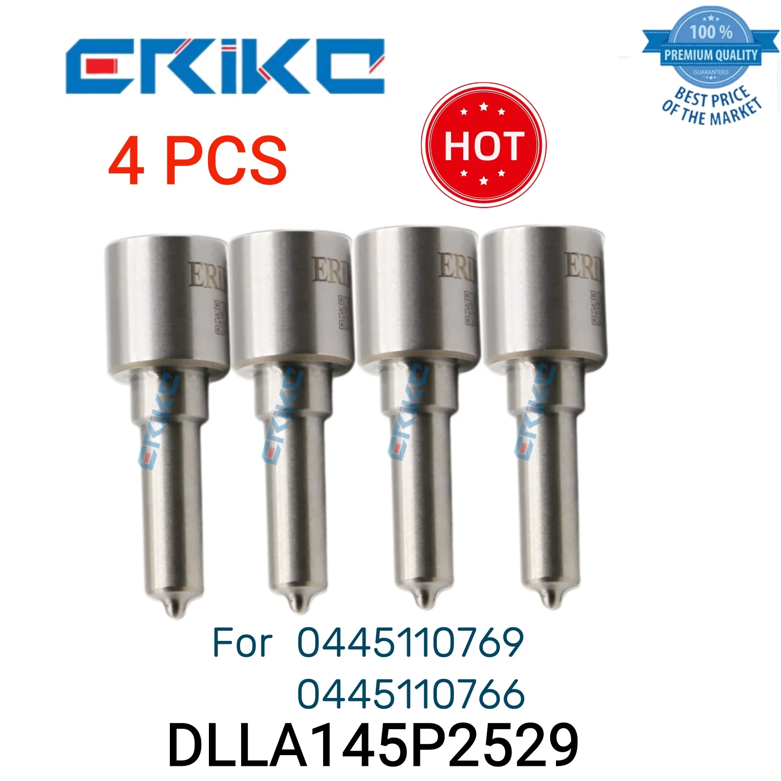 

4 шт., Форсунка для дизельного двигателя DLLA145P2529 0 433 172 529 DLLA 145 P 2529