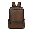 Vintage Leather Backpack 2024 for Men, Business and Leisure, Large Capacity Travel Bag 2
