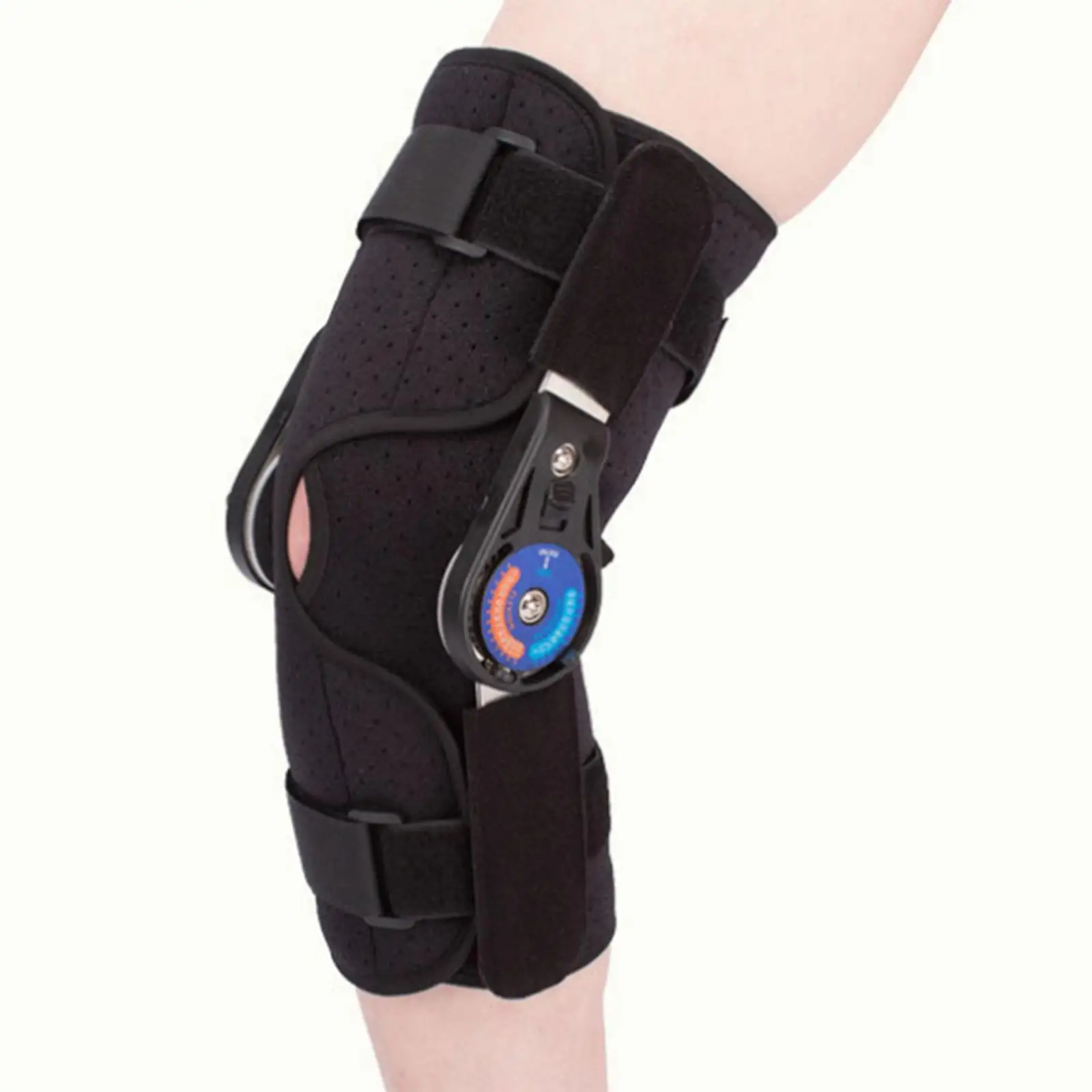 Adjustable Hinged Knee Brace Compression Band Left Right Leg Relief Knee Support for Men & Women Basketball Leg Stabilizer Gym