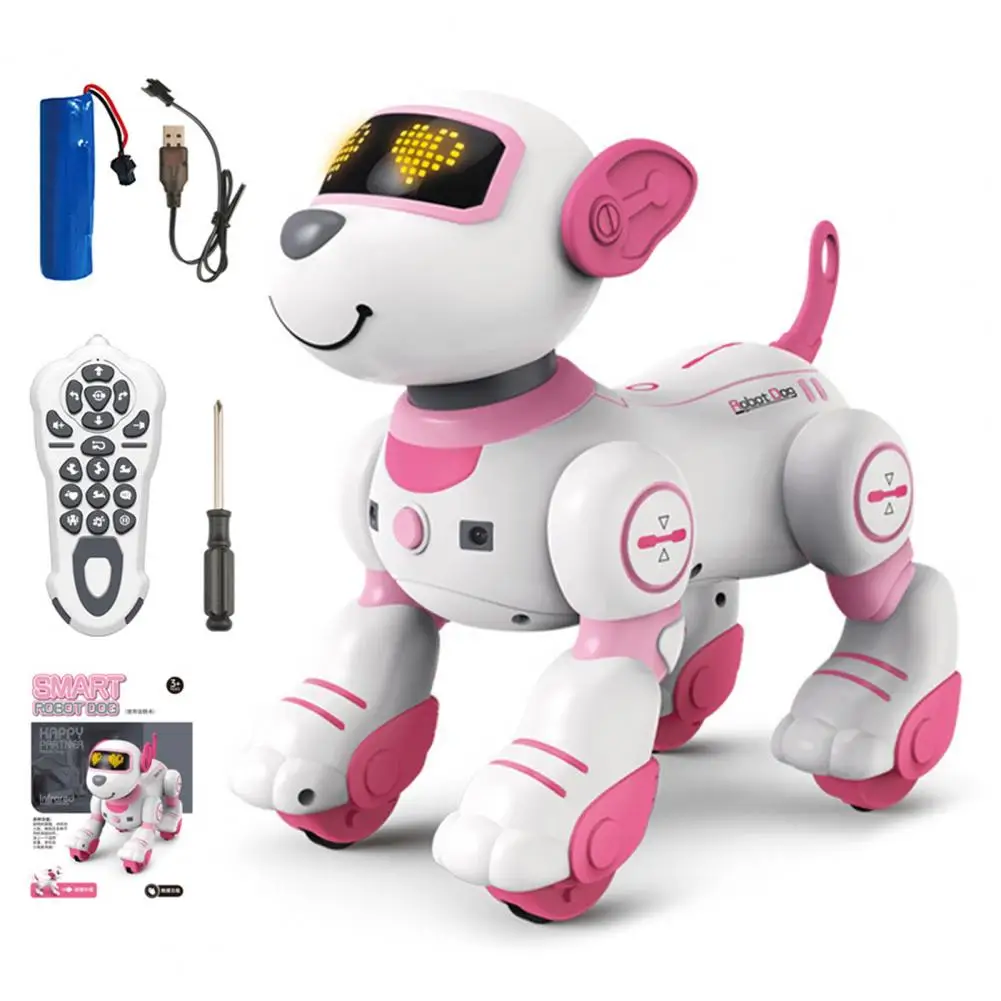 Touch-sensing Robot Dog Remote Control Robot Dog Toy for Toddlers Touch-sensing Stunt Puppy with Programming Abilities for Boys 4