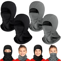 Winter Fleece Kids Balaclava Hat Outdoor Warm Full Face Mask Cover Cycling Ski Beanies Cold-Proof Ear Protection Caps 1