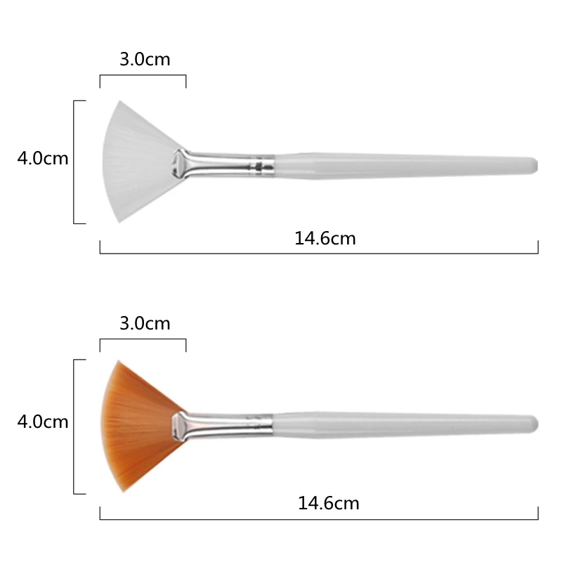 10/20/50pcs Fan Shape Foundation Makeup Brushes Multifunctional Facial Mask Brush Essential Oil Women Beauty Makeup Tools Brush 2 10/20/50pcs Fan Shape Foundation Makeup Brushes Multifunctional Facial Mask Brush Essential Oil Women Beauty Makeup Tools Brush 2