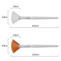 10/20/50pcs Fan Shape Foundation Makeup Brushes Multifunctional Facial Mask Brush Essential Oil Women Beauty Makeup Tools Brush 2