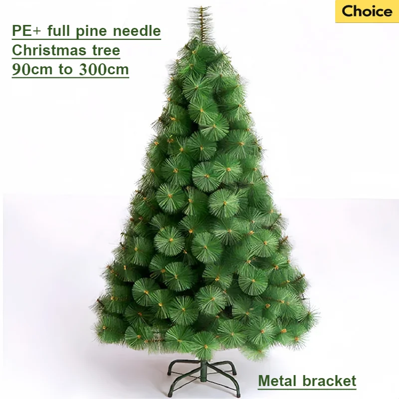 GOFLAME - Árbol De Navidad Artificial De 7 Pies Con Agujas De Pino, árbol De Navidad Con Efecto De Nieve, 1270 Puntas De Ramas De PE Y PVC, 320 Luces LED