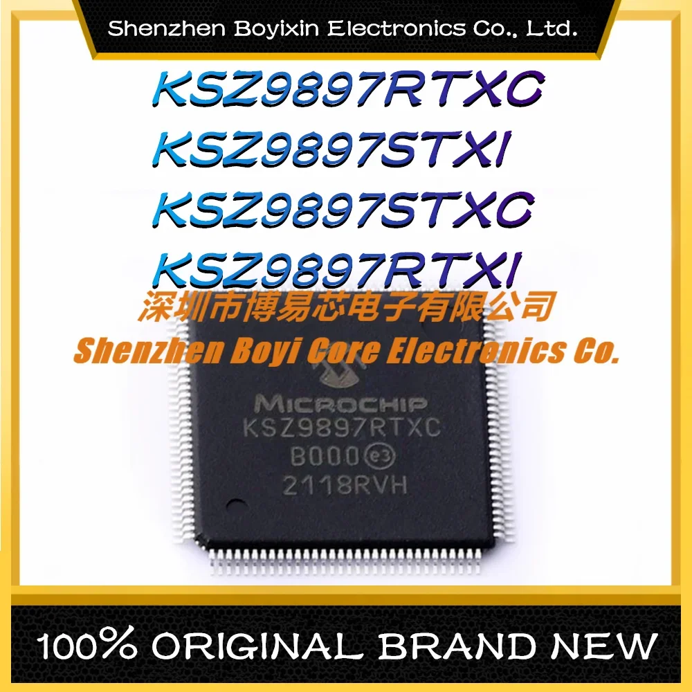 KSZ9897RTXC KSZ9897STXI KSZ9897STXC KSZ9897RTXI New Original Genuine Ethernet IC Chip new original mt8071ie hmi touch screen 7 inch 800 480 ethernet 1 usb host