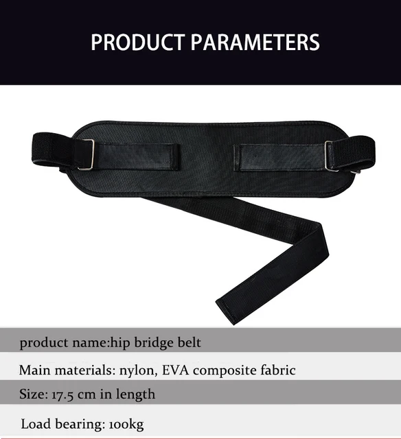 Cintura Per Hip Thrust E Allenamento Glutei - Con Tasche Per Pesi, Portatile Per Palestra