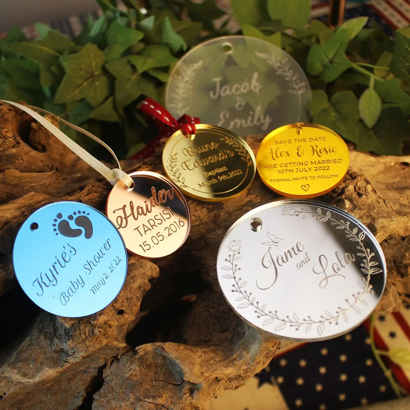Personalized Mirror Acrylic Shape Souvenirs,birthday Decor,custom Names
