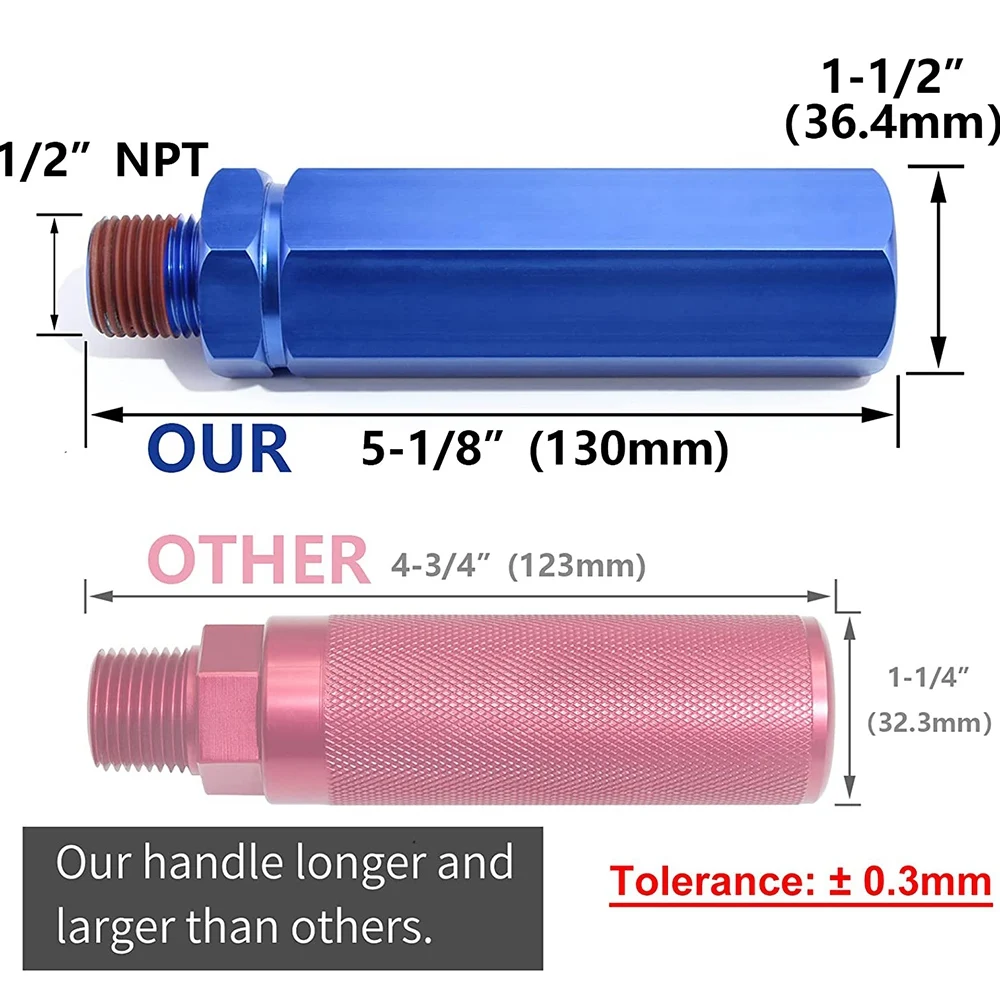 Glad Hands Grips, Gladhand Handle Set for Truck Trailers Service & Emergency Brake Air Hose Easier Coupleling 1 Pair