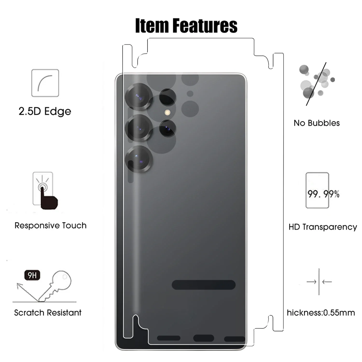 HD Back Hydrogel Film for Samsung Galaxy S25 Plus Ultra Anti-scratch Matte TPU Film Soft Screen Protectors for Galaxy S25Ultra