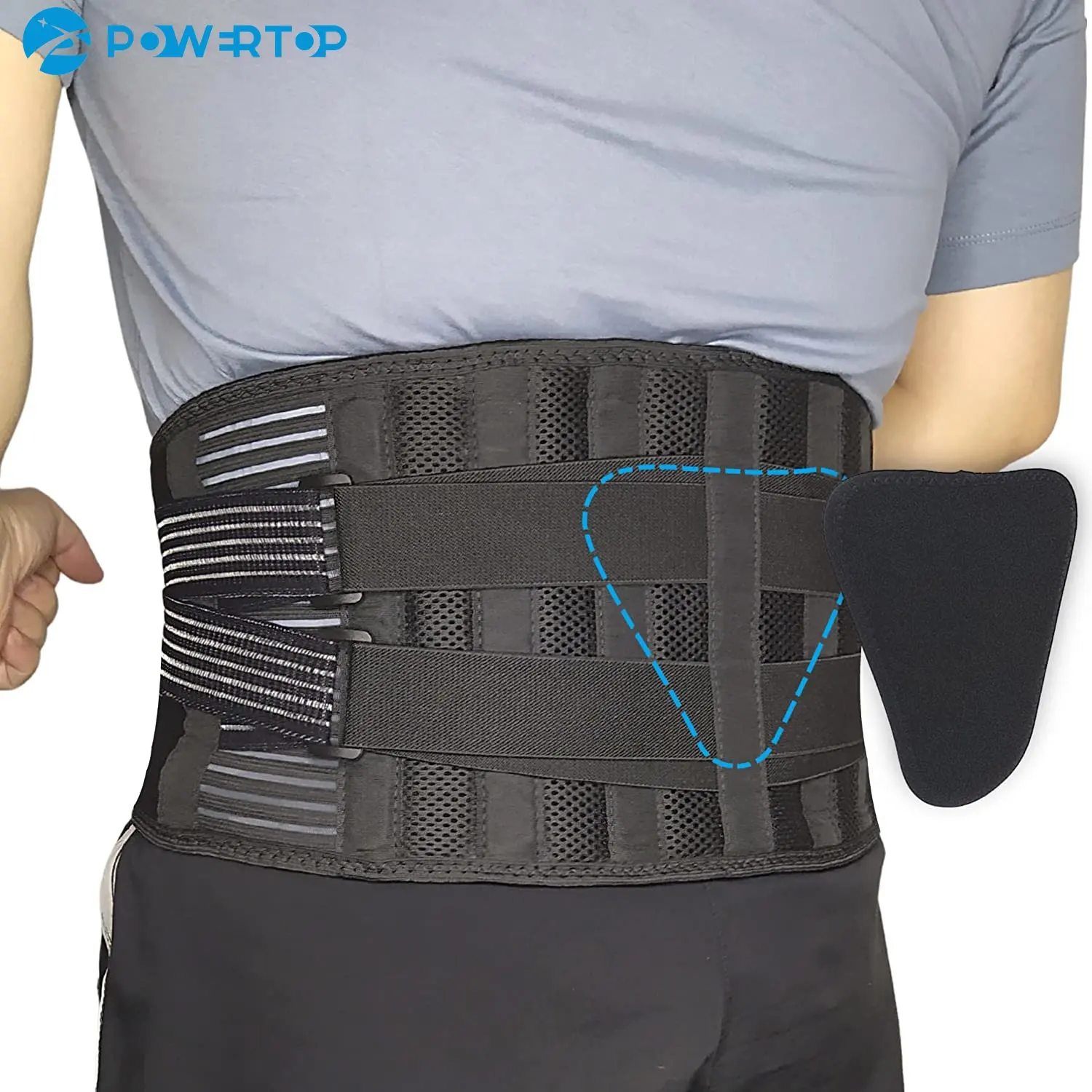 

Back Brace for Lower Back Pain,Back Support Belt for Relief Back Pain,Anti-skid lumbar support belt with breathable Mesh